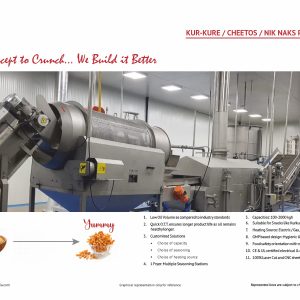 Extruded Snack: Kurkure / Cheetos / Nik Naks Frying Line