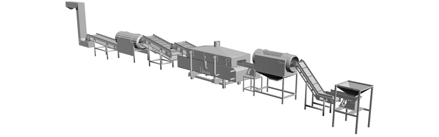 Automatic kurkure frying line