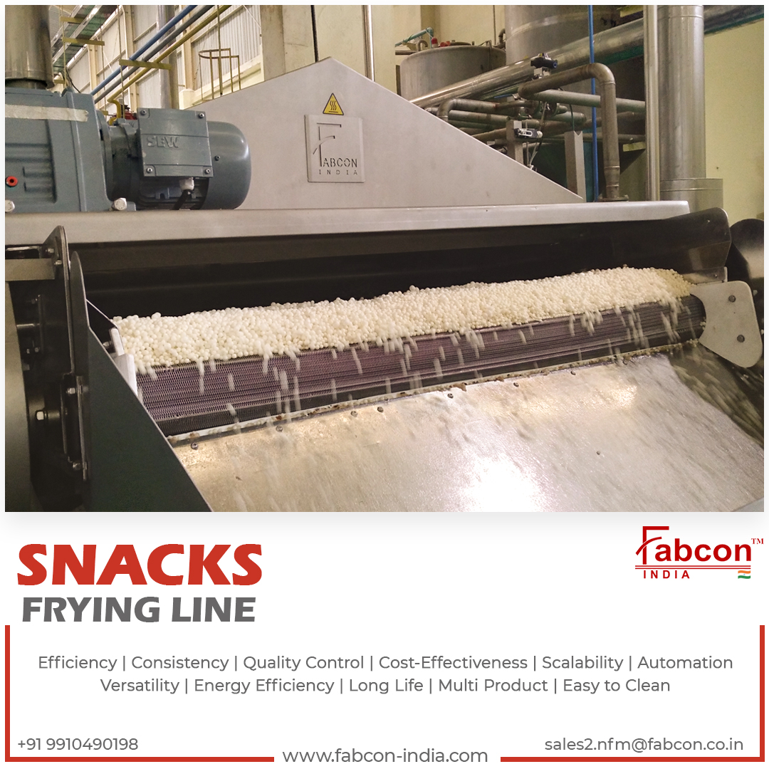 Snack Rework Line Snacks Frying Line - Fabcon India